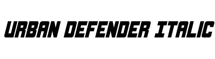 Urban Defender Italic  font caratteri gratis