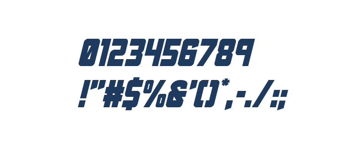 Urban Defender Italic Other Characters