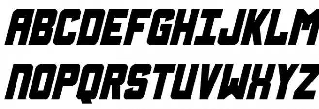 Urban Defender Italic 字体 大写