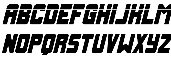 Urban Defender Laser Italic Font LOWERCASE