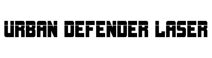 Urban Defender Laser  Frei Schriftart Herunterladen