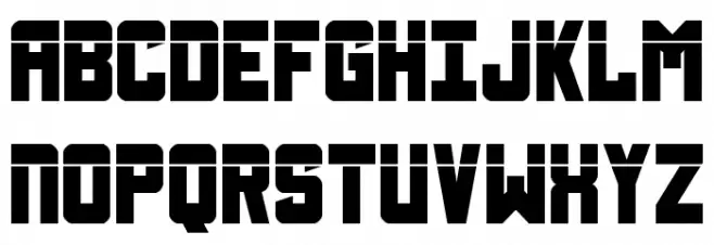 Urban Defender Laser Schriftart Groß