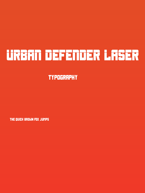 Urban Defender Laser Poster
