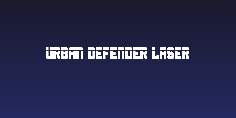 Urban Defender Laser Social Header