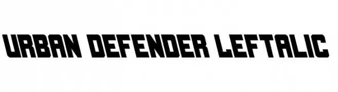 Urban Defender Leftalic  Fuentes Gratis Descargar