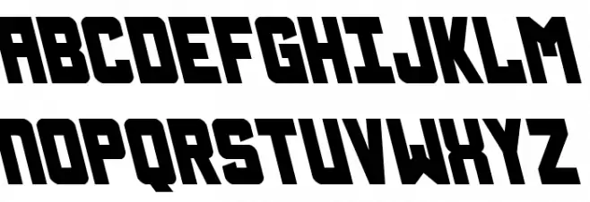 Urban Defender Leftalic フォント 大文字