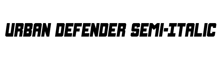 Urban Defender Semi-Italic  baixar fontes gratis