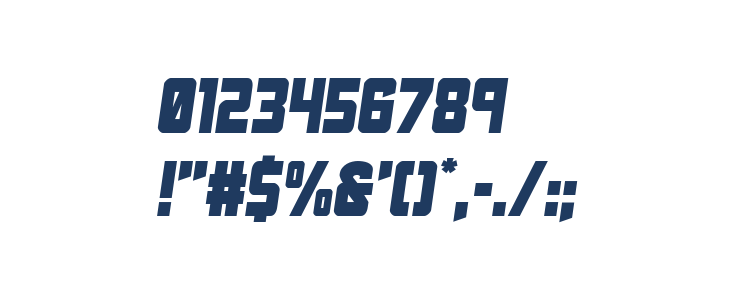 Urban Defender Semi-Italic Other Characters