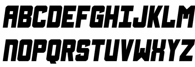 Urban Defender Semi-Italic 字体 大写
