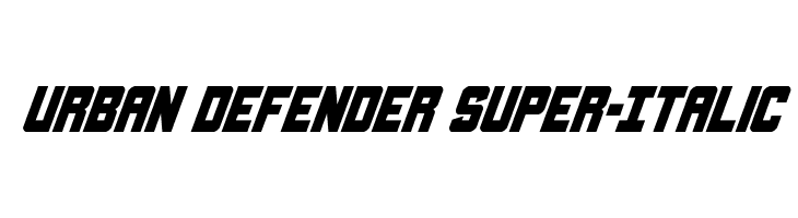 Urban Defender Super-Italic  baixar fontes gratis
