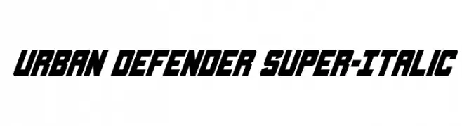 Urban Defender Super-Italic  Fuentes Gratis Descargar