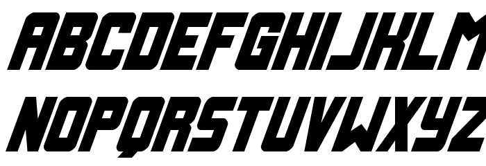 Urban Defender Super-Italic Font LOWERCASE