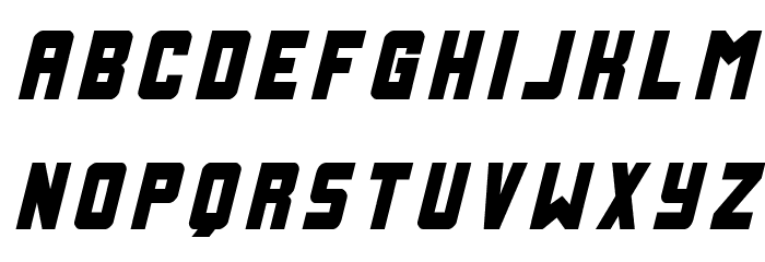 Urban Defender Title Italic Font LOWERCASE