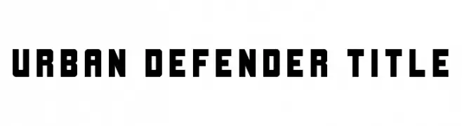 Urban Defender Title  Скачать бесплатные шрифты