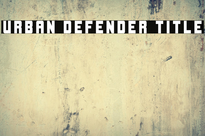 Urban Defender Title Example 1