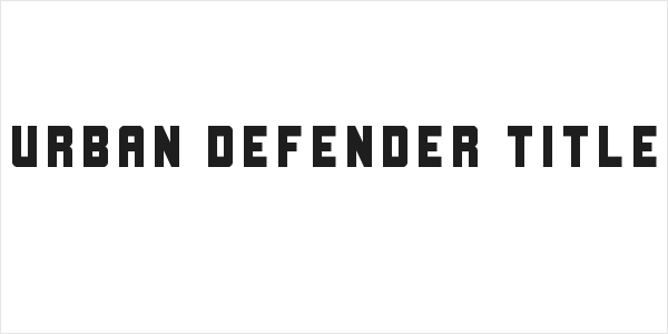 Urban Defender Title Logo
