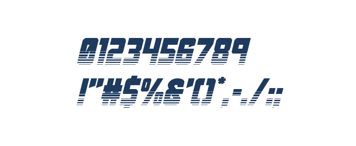 Urban Defender TwoTone Italic Other Characters