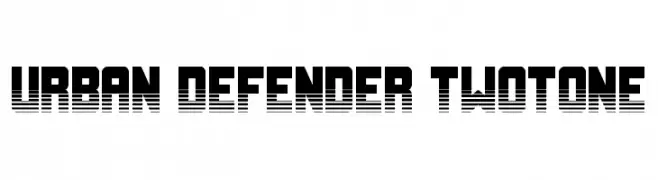 Urban Defender TwoTone  Fuentes Gratis Descargar