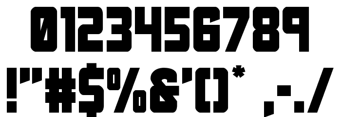 Urban Defender Font OTHER CHARS