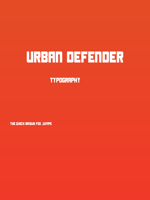 Urban Defender Poster