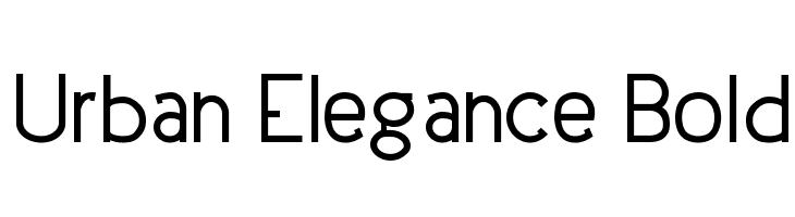 Urban Elegance Bold Font