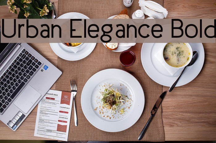 Urban Elegance Bold Font examples