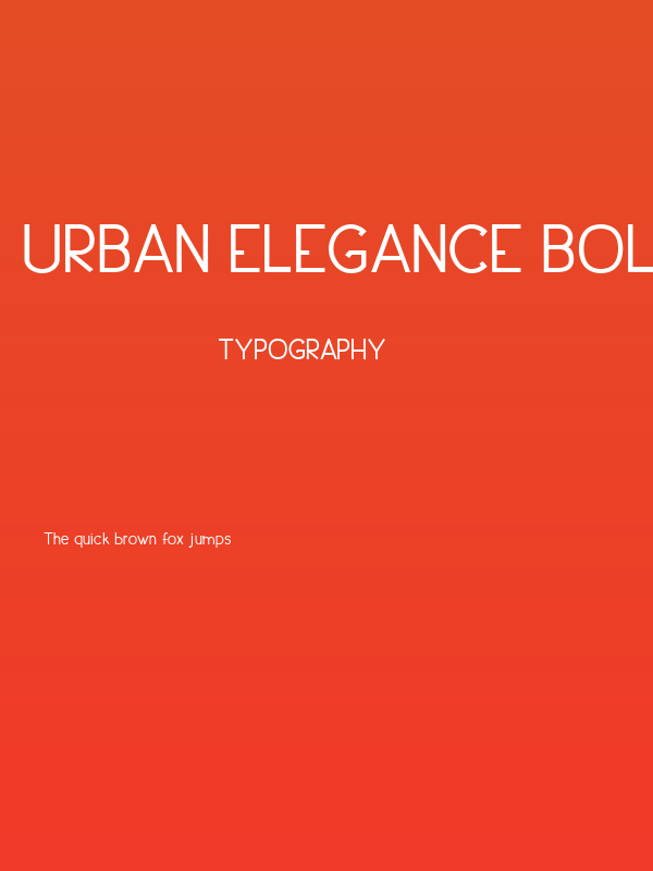 Urban Elegance Bold Poster