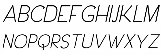 Urban Elegance Italic Fuentes MAYÚSCULAS