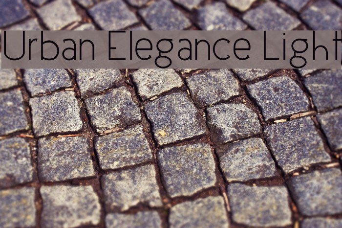 Urban Elegance Light Font examples