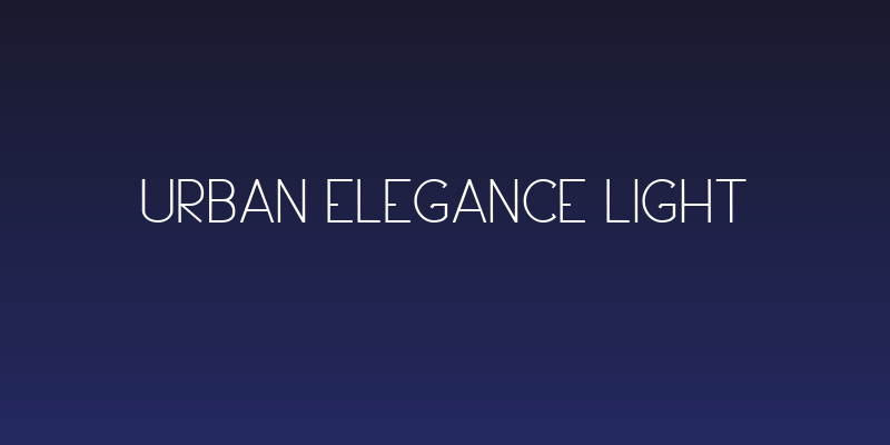 Urban Elegance Light Social Header