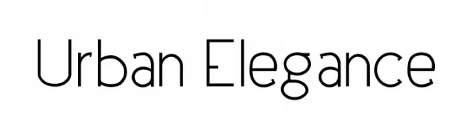 Urban Elegance  Frei Schriftart Herunterladen