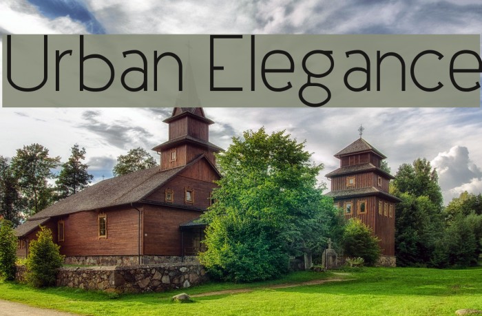 Urban Elegance Font examples