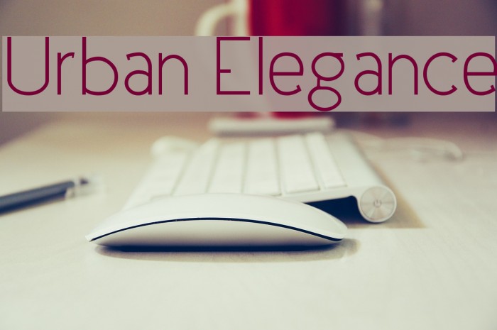 Urban Elegance Font examples