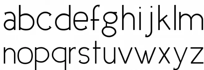 Urban Elegance फ़ॉन्ट लोअरकेस