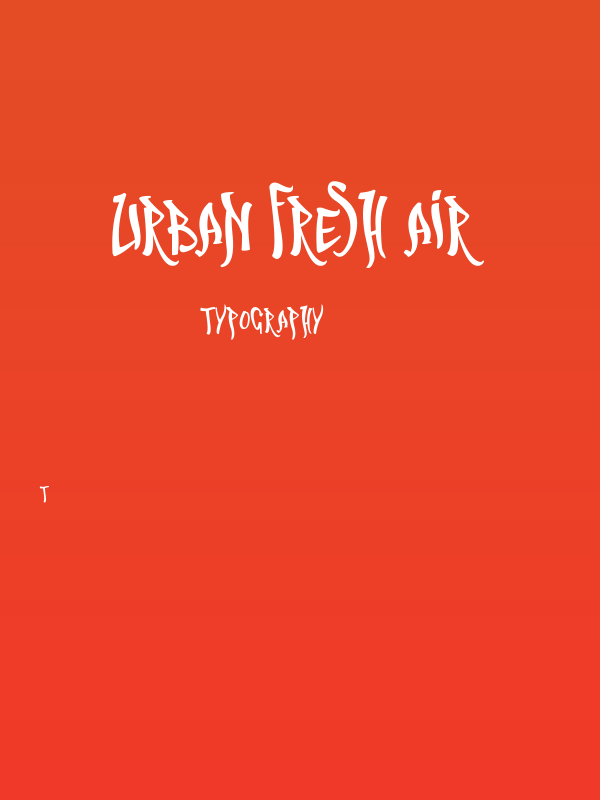 Urban Fresh Air Poster