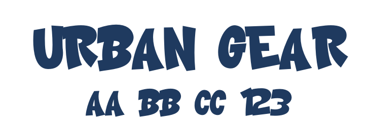 Urban Gear Font Preview