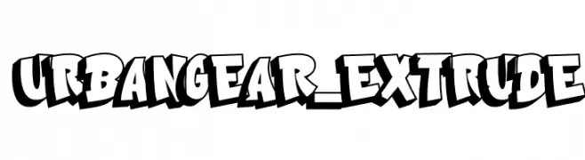 Urban Gear_Extrude Caratteri
