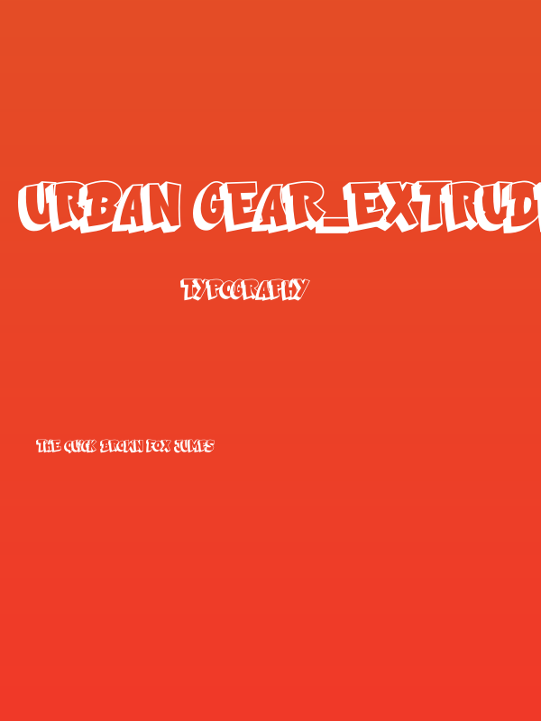 Urban Gear_Extrude Poster
