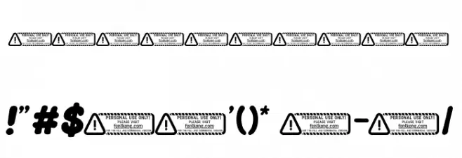 Urban Hustle PERSONAL USE ONLY! Caratteri ALTRI CARATTERI