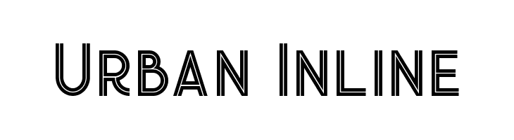 Urban Inline  Frei Schriftart Herunterladen