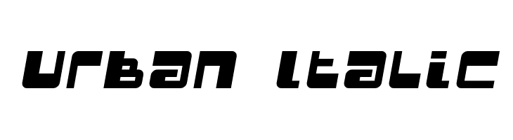 Urban Italic  Free Fonts Download