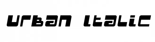 Urban Italic  フリーフォントのダウンロード