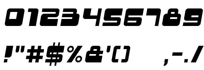 Urban Italic Font OTHER CHARS