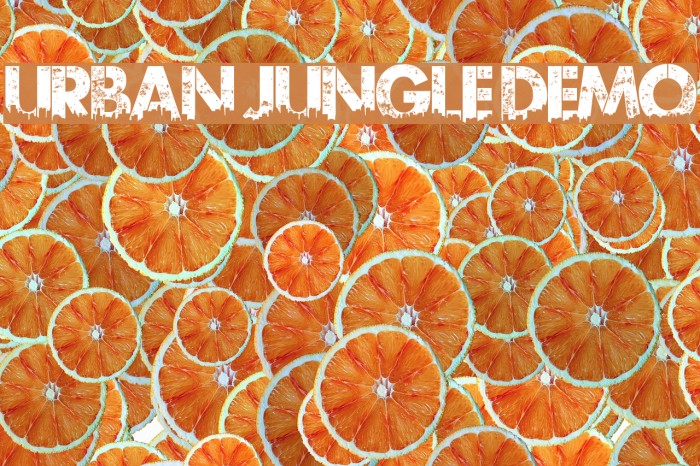 Urban Jungle DEMO Font examples