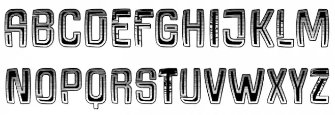 Urban Knight Regular Schriftart Groß
