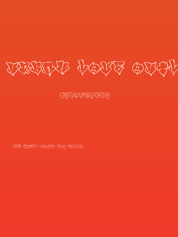 Urban Love Outline Poster