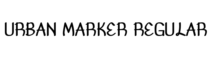 Urban Marker Regular  font caratteri gratis