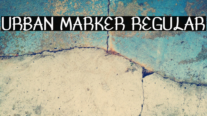 Urban Marker Regular Example 1