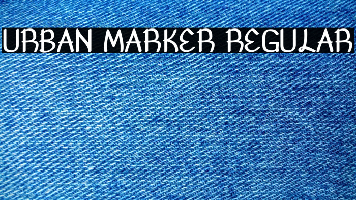 Urban Marker Regular Example 3