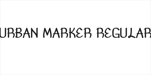 Urban Marker Regular Logo